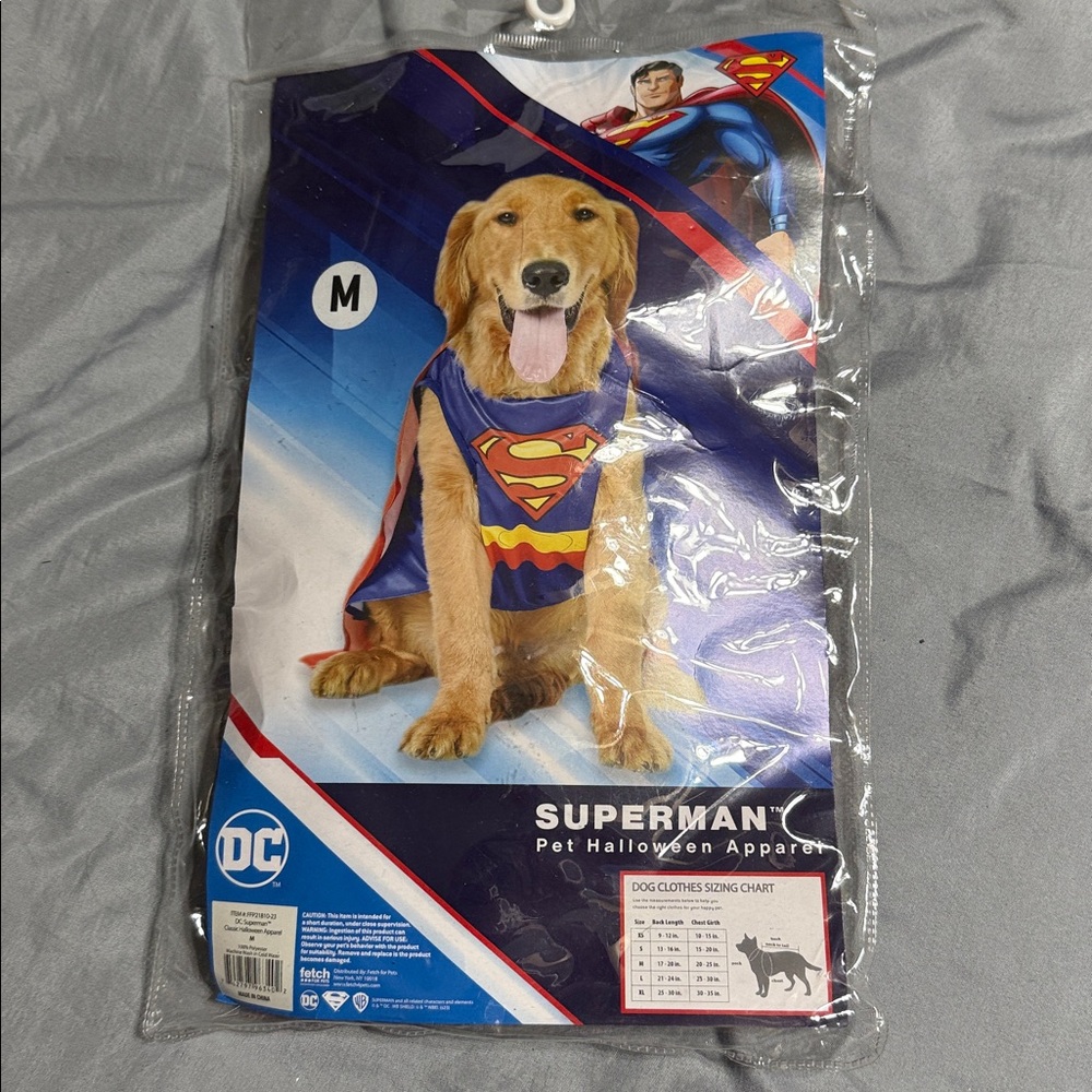 Adidas Superman Pet Costume - Blue and Red